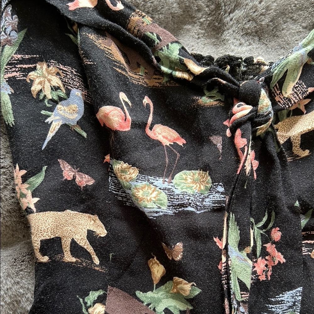 Reformation Lupe Top Animal Print - Picture 2 of 9